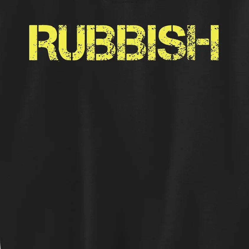 Rubbish Girl Kids Sweatshirt