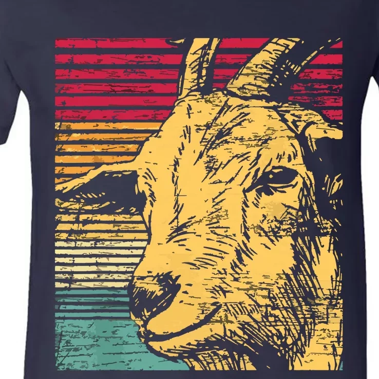 Retro Goat V-Neck T-Shirt