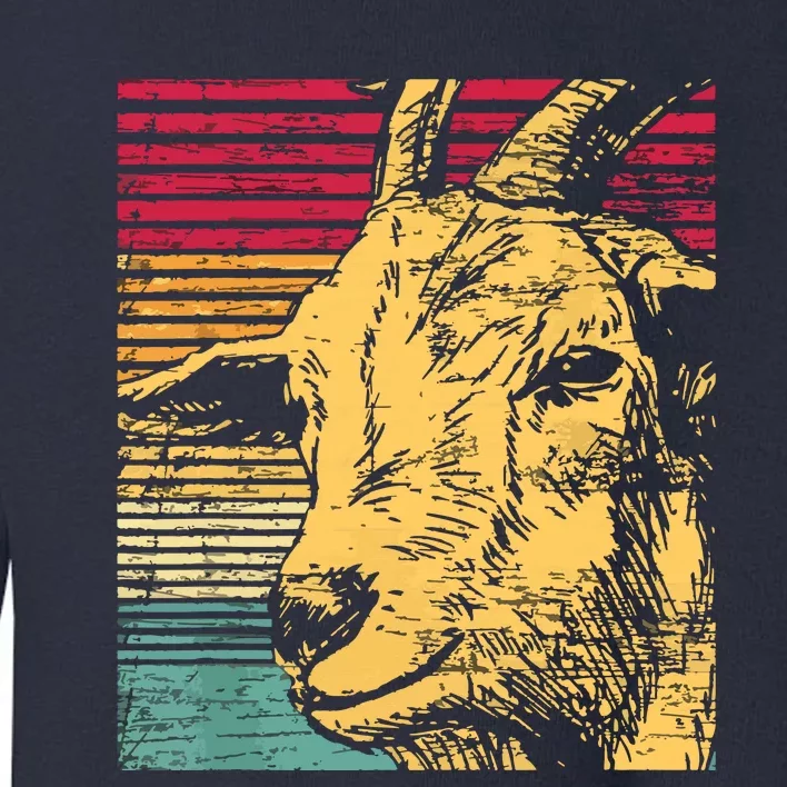 Retro Goat Toddler Sweatshirt