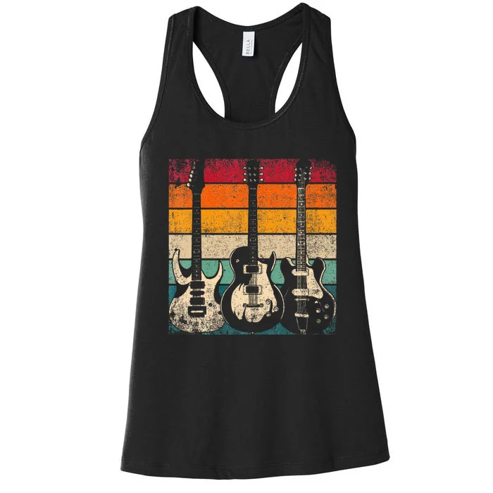 Retro Guitar Women's Racerback Tank