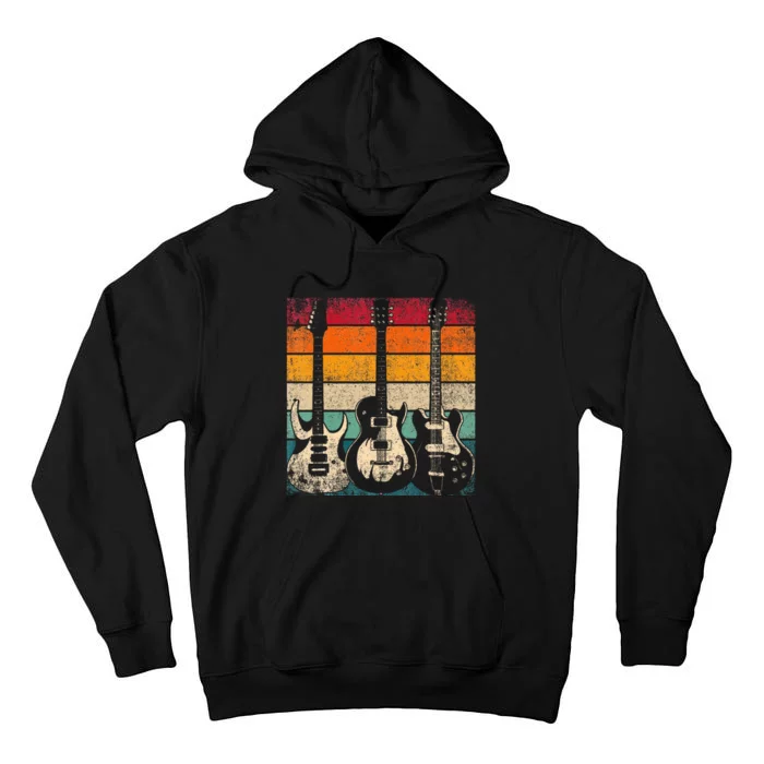 Retro Guitar Tall Hoodie