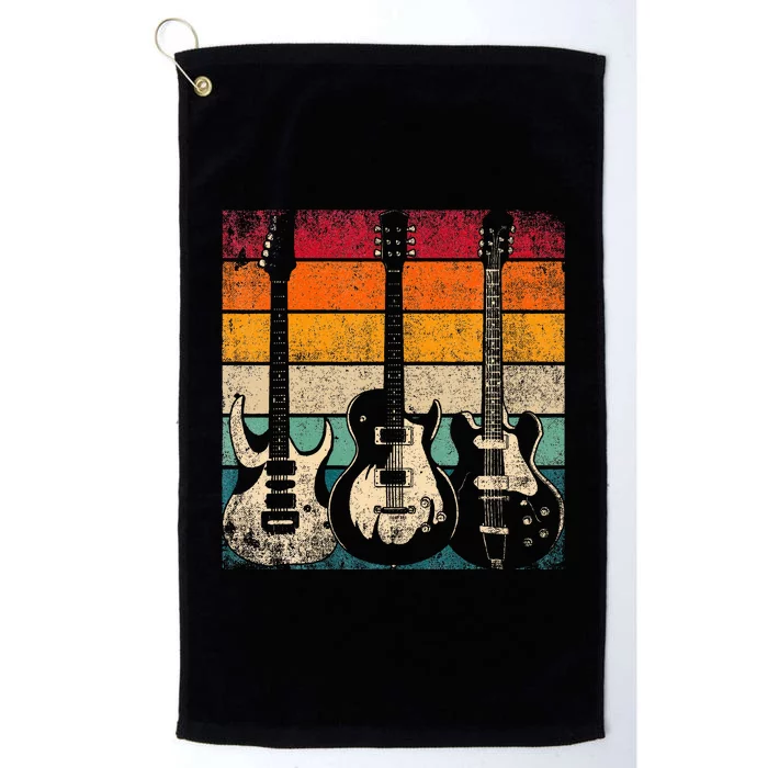 Retro Guitar Platinum Collection Golf Towel