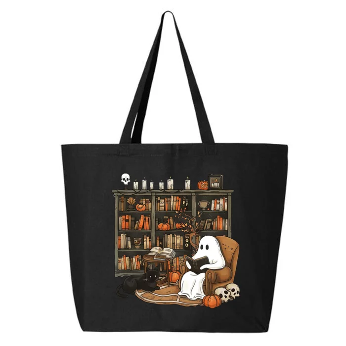 Retro Ghost Reading Books 25L Jumbo Tote