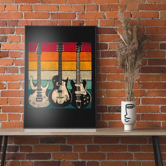 Retro Guitar Poster