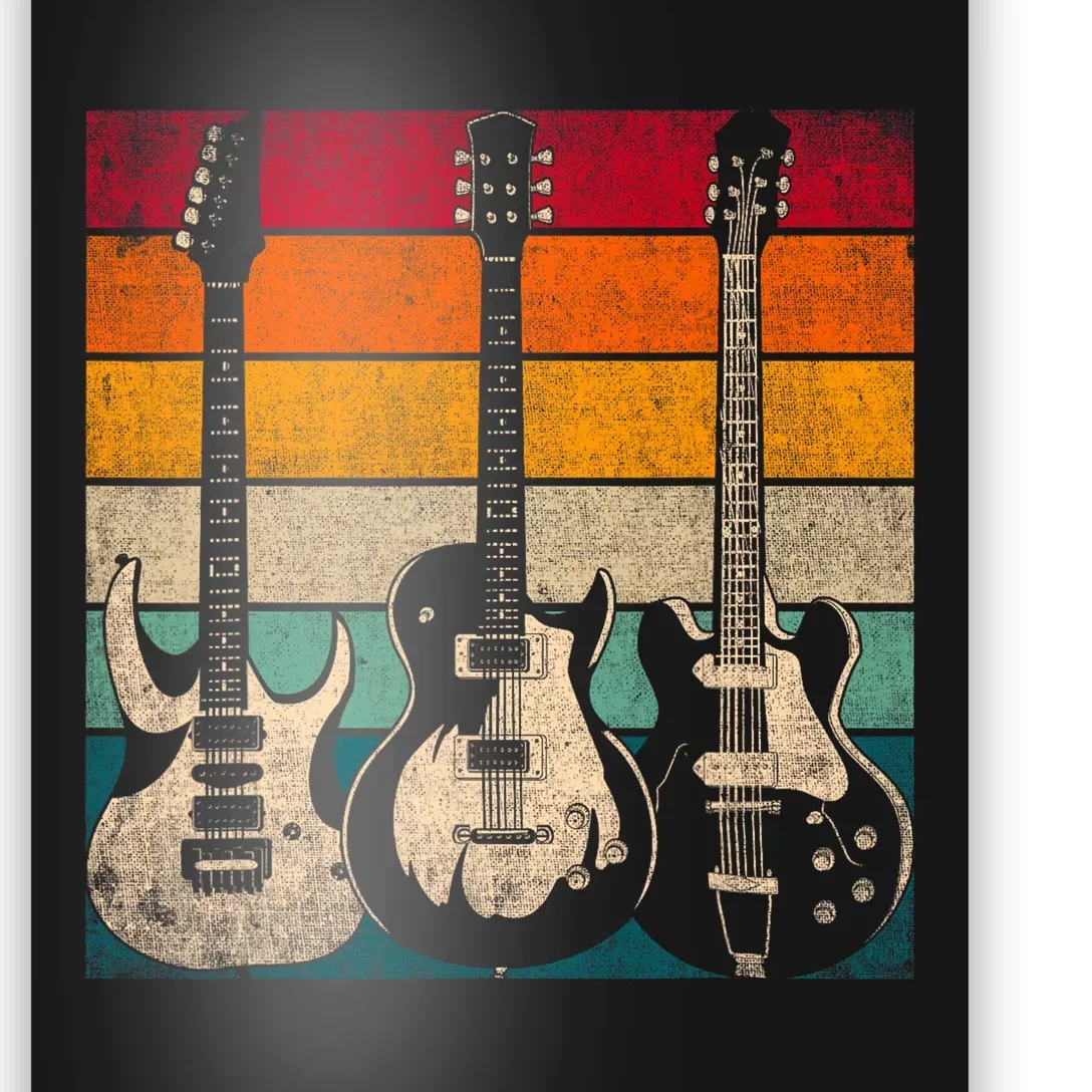 Retro Guitar Poster