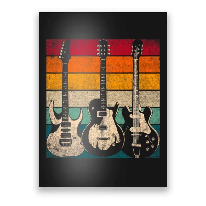 Retro Guitar Poster