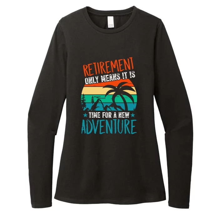 Retirement Gift Retired New Adventure Womens CVC Long Sleeve Shirt