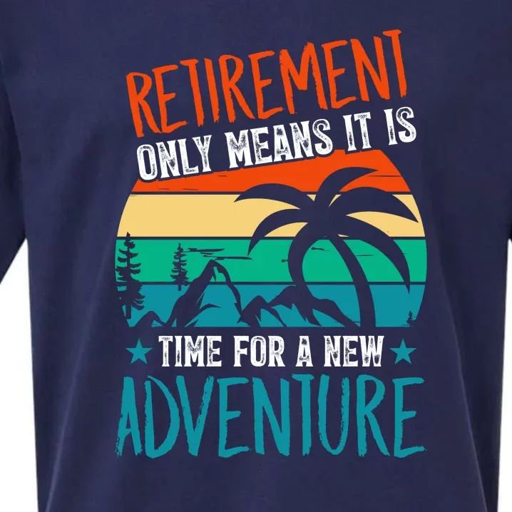 Retirement Gift Retired New Adventure Sueded Cloud Jersey T-Shirt