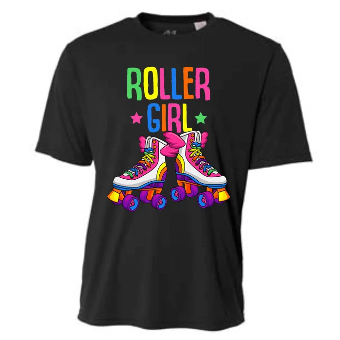 Roller Girl Roller Skates Skating Cooling Performance Crew T-Shirt