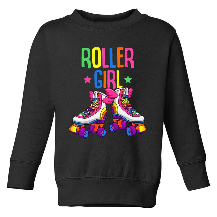 Roller Girl Roller Skates Skating Toddler Sweatshirt