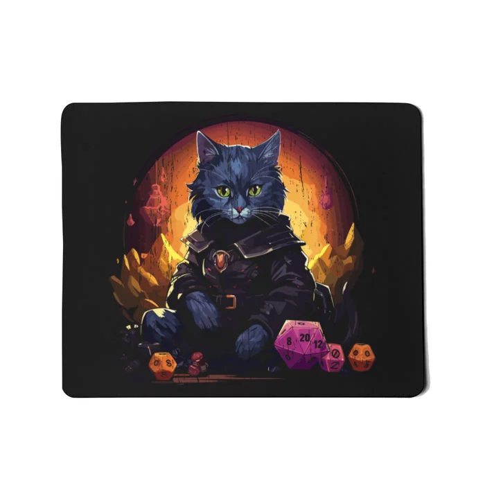 Rpg Gaming Role Playing D20 Tabletop Games Funny Rpg Gamer Mousepad