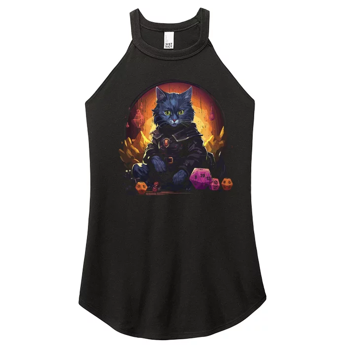 Rpg Gaming Role Playing D20 Tabletop Games Funny Rpg Gamer Women’s Perfect Tri Rocker Tank