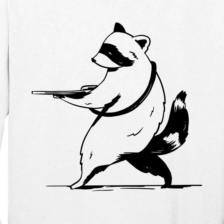 Raccoon Gun Tall Long Sleeve T-Shirt