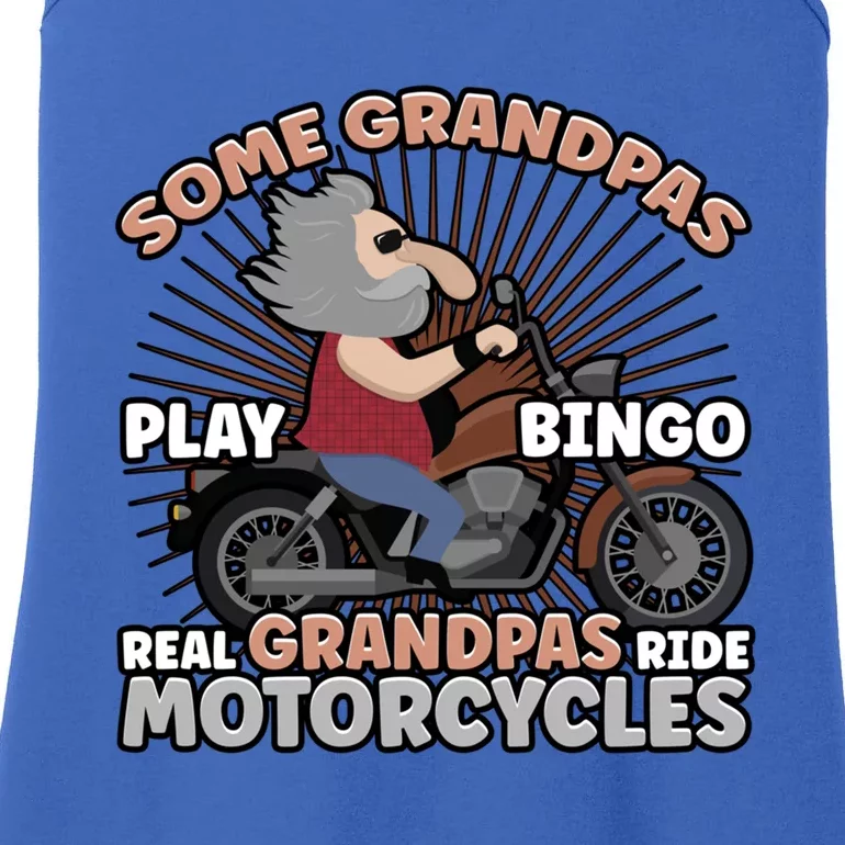 Real Grandpas Ride Motorcycles Biker Dad Gift Ladies Essential Tank