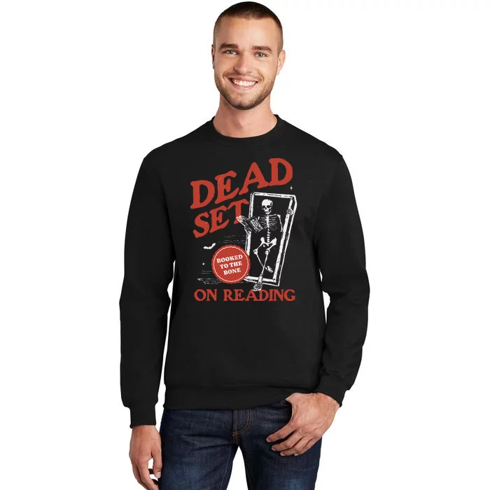 Retro Ghost Reading Books Sweatshirt