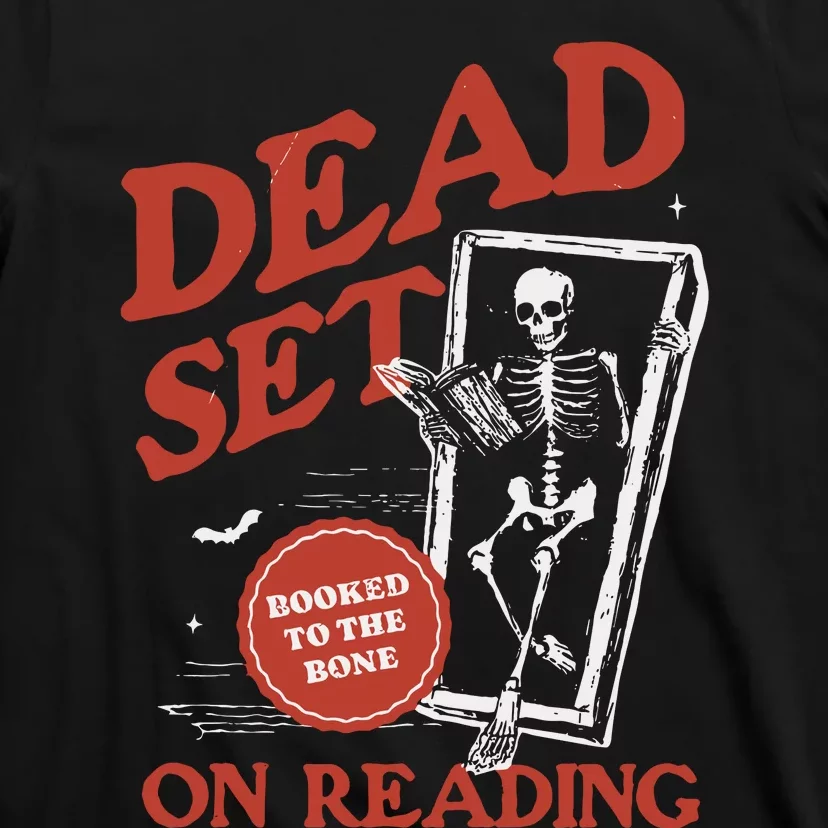 Retro Ghost Reading Books T-Shirt