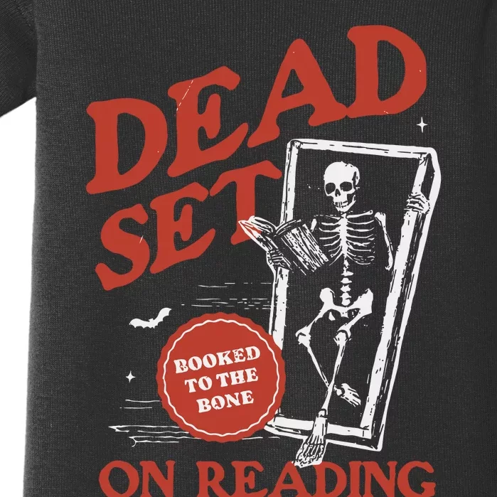 Retro Ghost Reading Books Baby Bodysuit