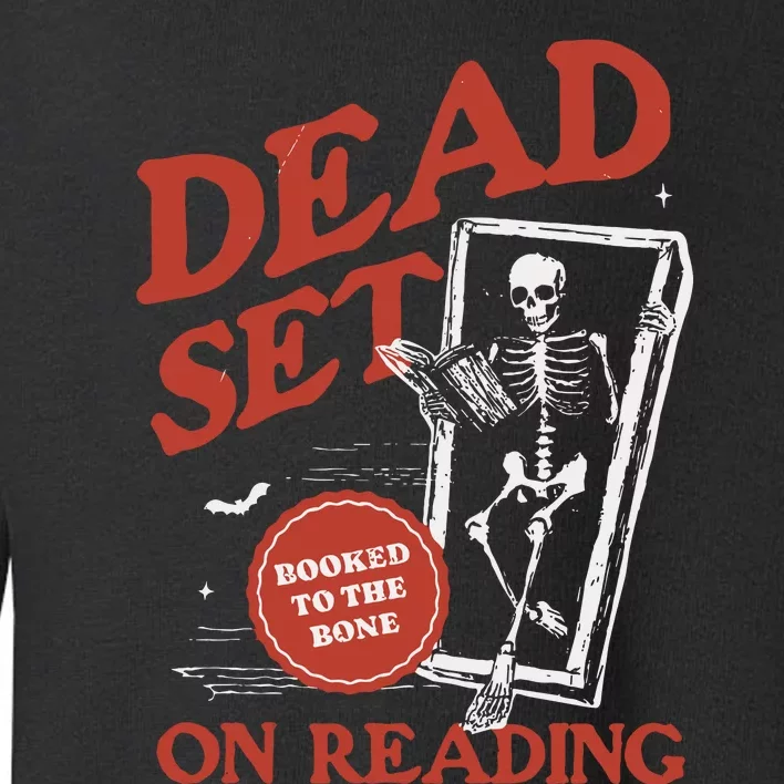 Retro Ghost Reading Books Toddler Sweatshirt