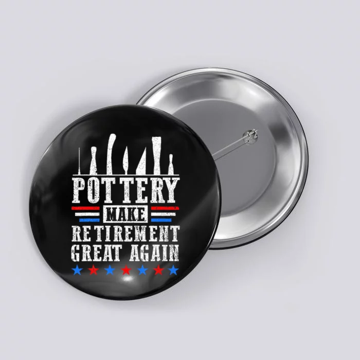 Retiret Great Retired Potter Pottery Artist Button