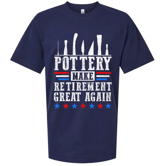 Retiret Great Retired Potter Pottery Artist Sueded Cloud Jersey T-Shirt