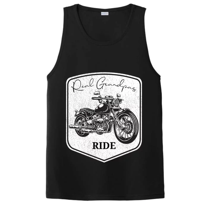 Real Grandpas Ride Motorcycles Choppers Biker Cute Gift Performance Tank