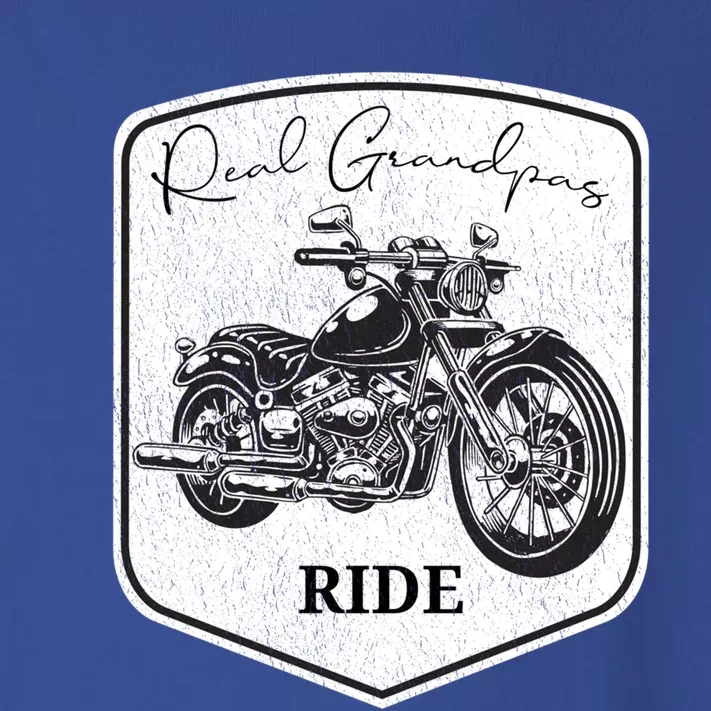 Real Grandpas Ride Motorcycles Choppers Biker Cute Gift Toddler Long Sleeve Shirt