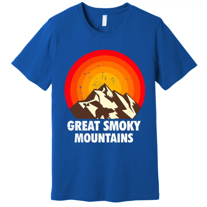 Retro Great Smoky Mountains National Park Bear Vintage Gift Premium T-Shirt