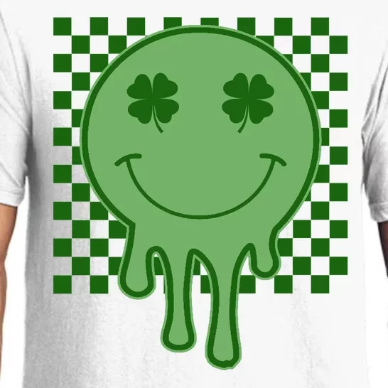 Retro Groovy St Patricks Smiley Pajama Set