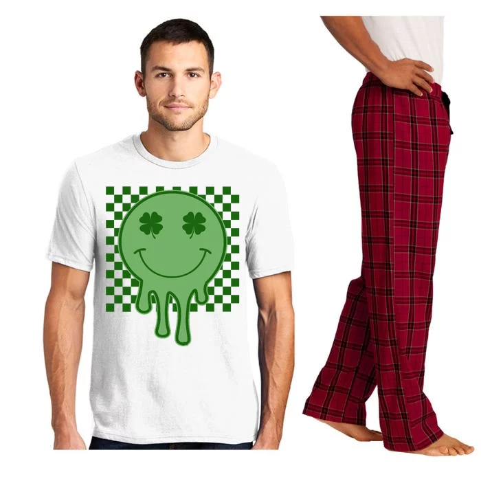 Retro Groovy St Patricks Smiley Pajama Set