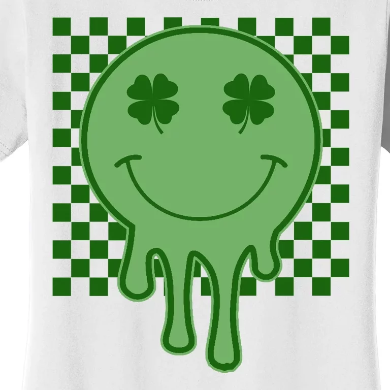 Retro Groovy St Patricks Smiley Women's T-Shirt