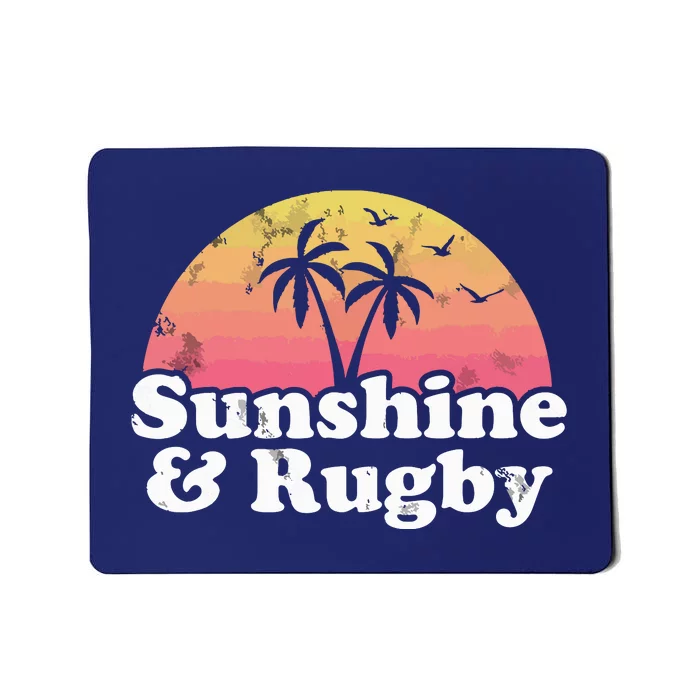 Rugby Gift Sunshine And Rugby Mousepad