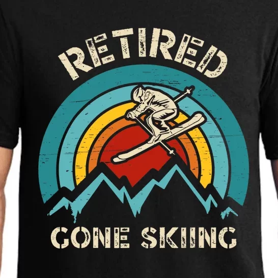 Retired Gone Skiing For An Alpine Skier Pajama Set