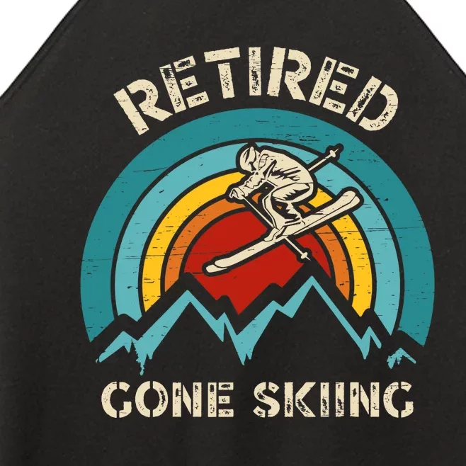 Retired Gone Skiing For An Alpine Skier Women’s Perfect Tri Rocker Tank