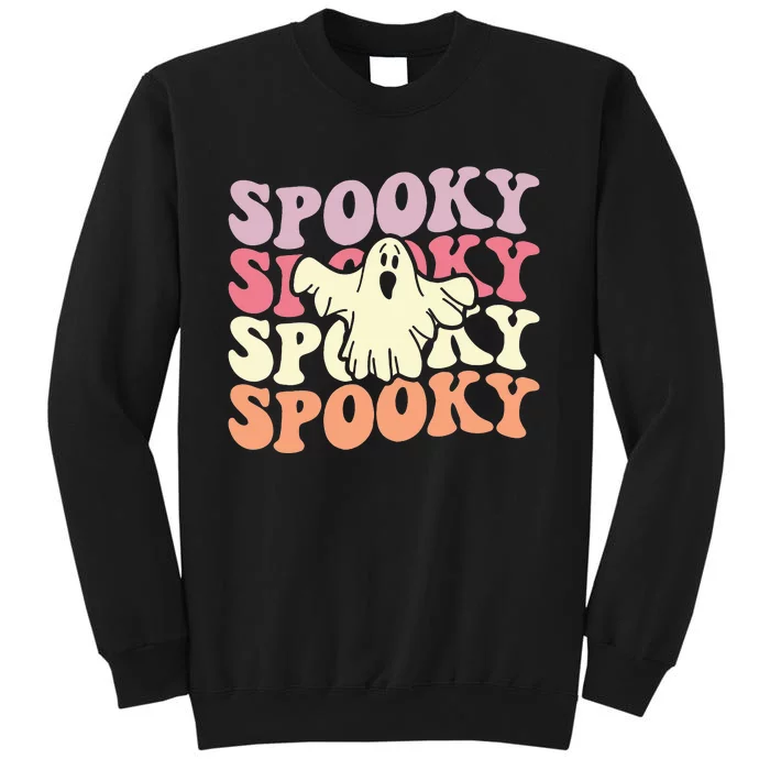 Retro Groovy Spooky Ghost Boo Halloween Costume Scary Sweatshirt