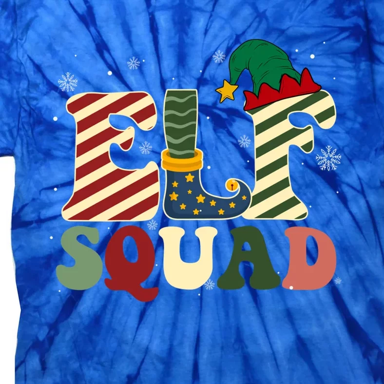 Retro Groovy Squad Christmas Matching Family Xmas Pjs Gift Tie-Dye T-Shirt