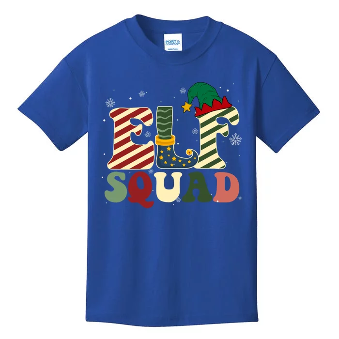 Retro Groovy Squad Christmas Matching Family Xmas Pjs Gift Kids T-Shirt