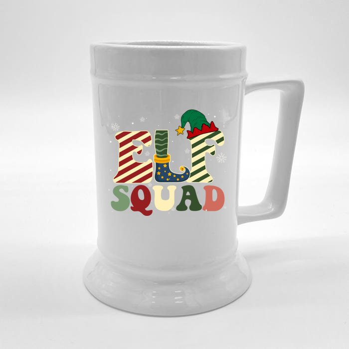 Retro Groovy Squad Christmas Matching Family Xmas Pjs Gift Front & Back Beer Stein