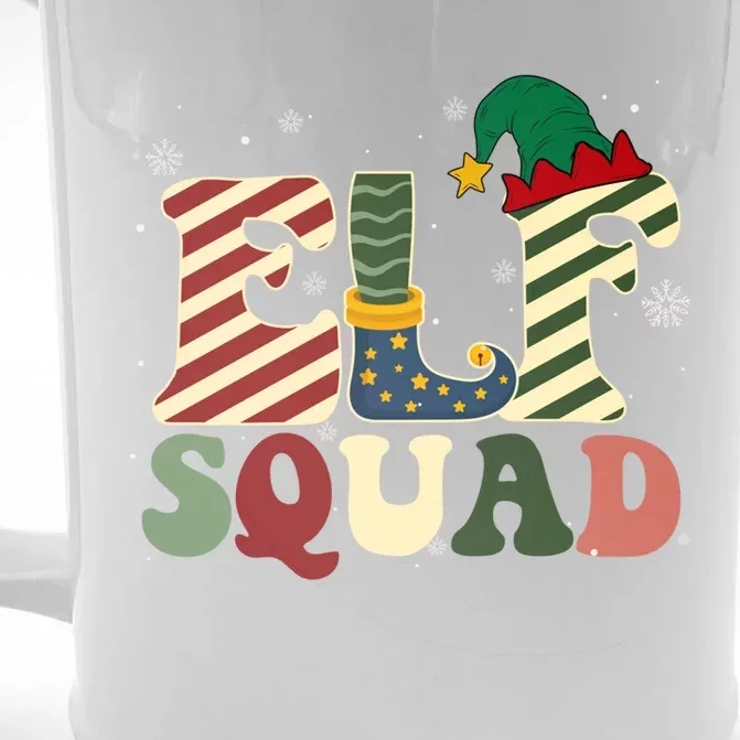 Retro Groovy Squad Christmas Matching Family Xmas Pjs Gift Front & Back Beer Stein