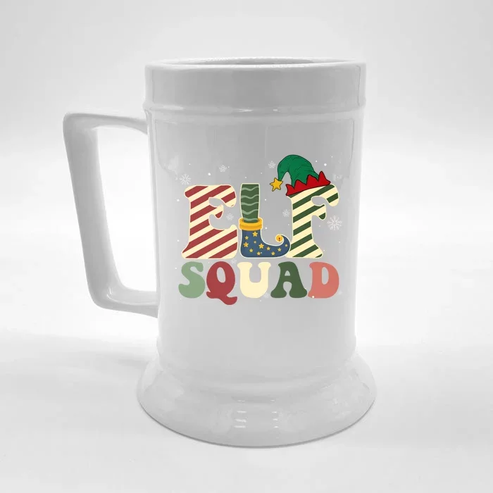 Retro Groovy Squad Christmas Matching Family Xmas Pjs Gift Front & Back Beer Stein