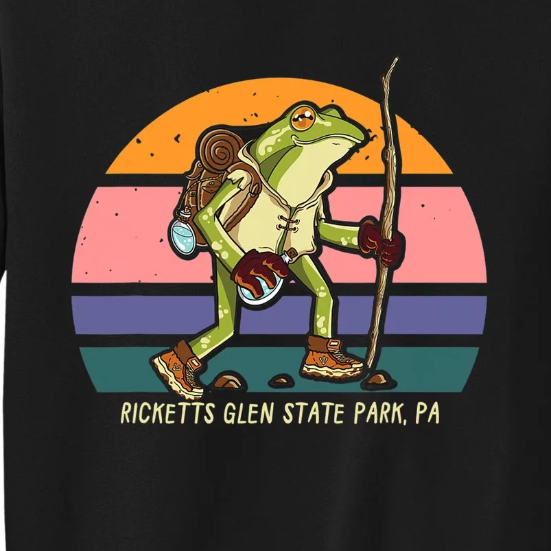 Ricketts Glen State Park Pennsylvania Hiking Frog Walking Sweatshirt