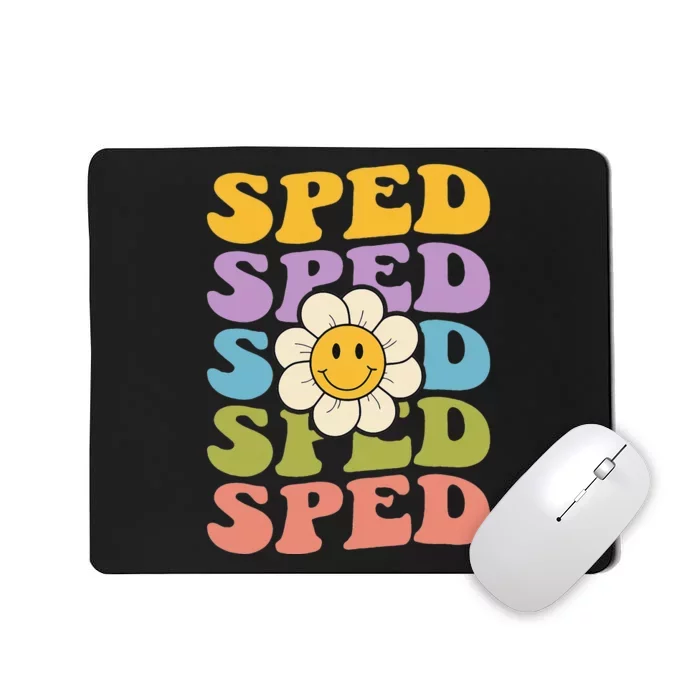 Retro Groovy SPED Teachers Back to School SPED Mousepad