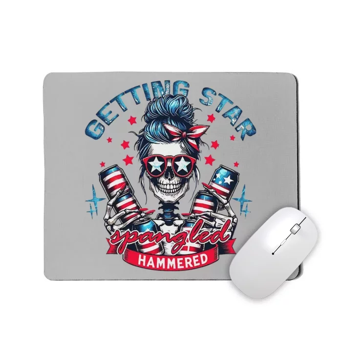 Retro Getting Star Spangled Hammered America 4th Of July Mousepad