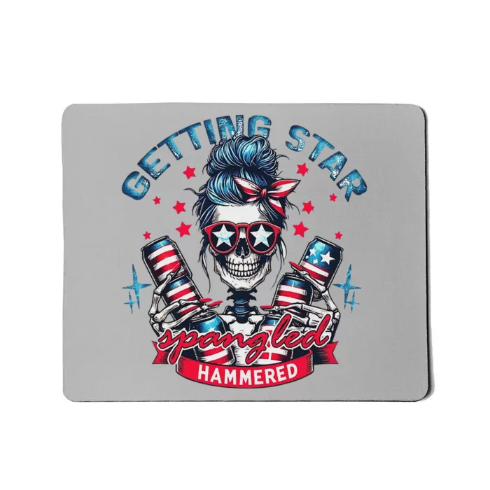 Retro Getting Star Spangled Hammered America 4th Of July Mousepad