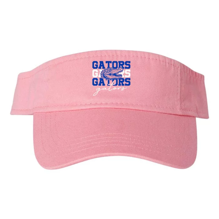 Retro Gators School Sports Name Team Valucap Bio-Washed Visor