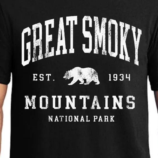 Retro Great Smoky Mountains National Park Hiking Pajama Set