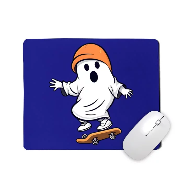 Retro Ghost Skateboard Skateboarding Halloween Spooky Season Great Gift Mousepad