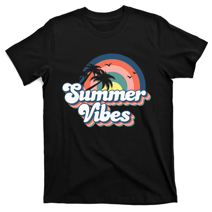 Retro Groovy Summer Vibes Summer Vacation T-Shirt