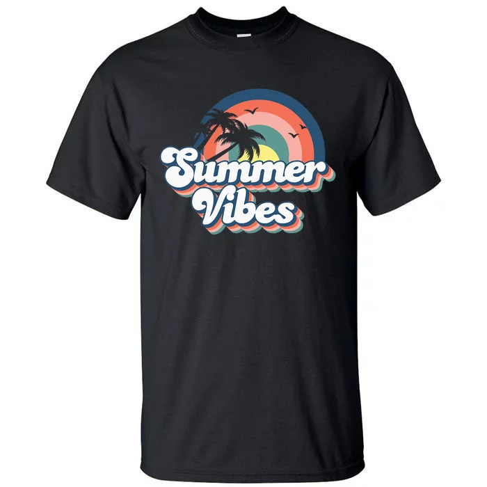 Retro Groovy Summer Vibes Summer Vacation Tall T-Shirt