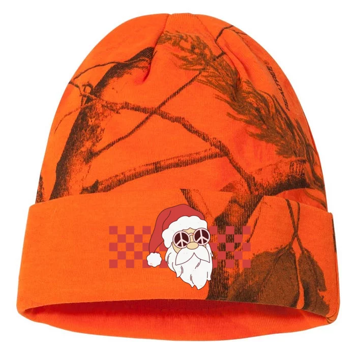 Retro Groovy Santa Claus Christmas Kati - 12in Camo Beanie