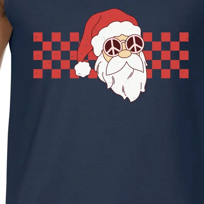 Retro Groovy Santa Claus Christmas Comfort Colors® Tank Top